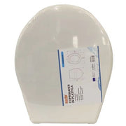 Trade Shop - Copriwater Coprivaso Sedile Wc In Plastica Tavoletta Da Bagno Viola Bianco 87640 -