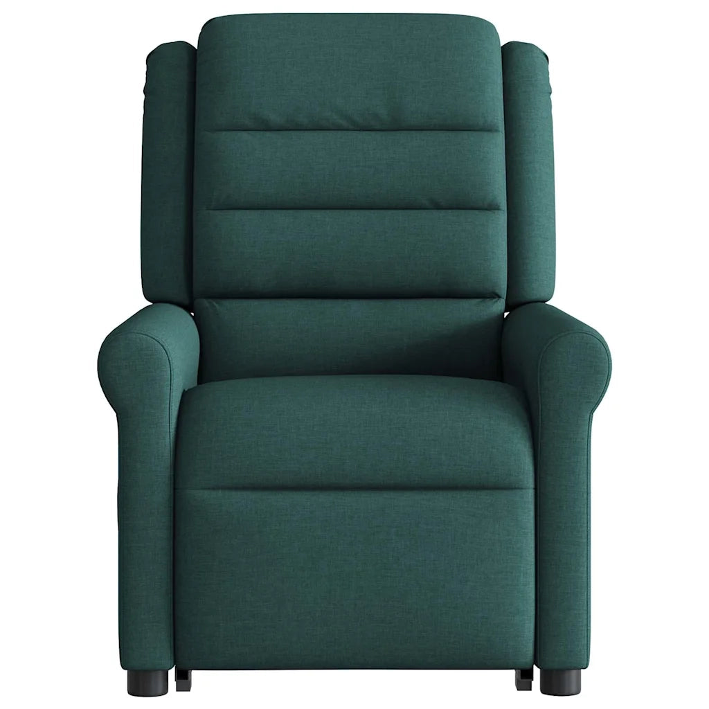 Poltrona Alzapersona Massaggiante Elettrica Verde Scuro Tessuto 3303350