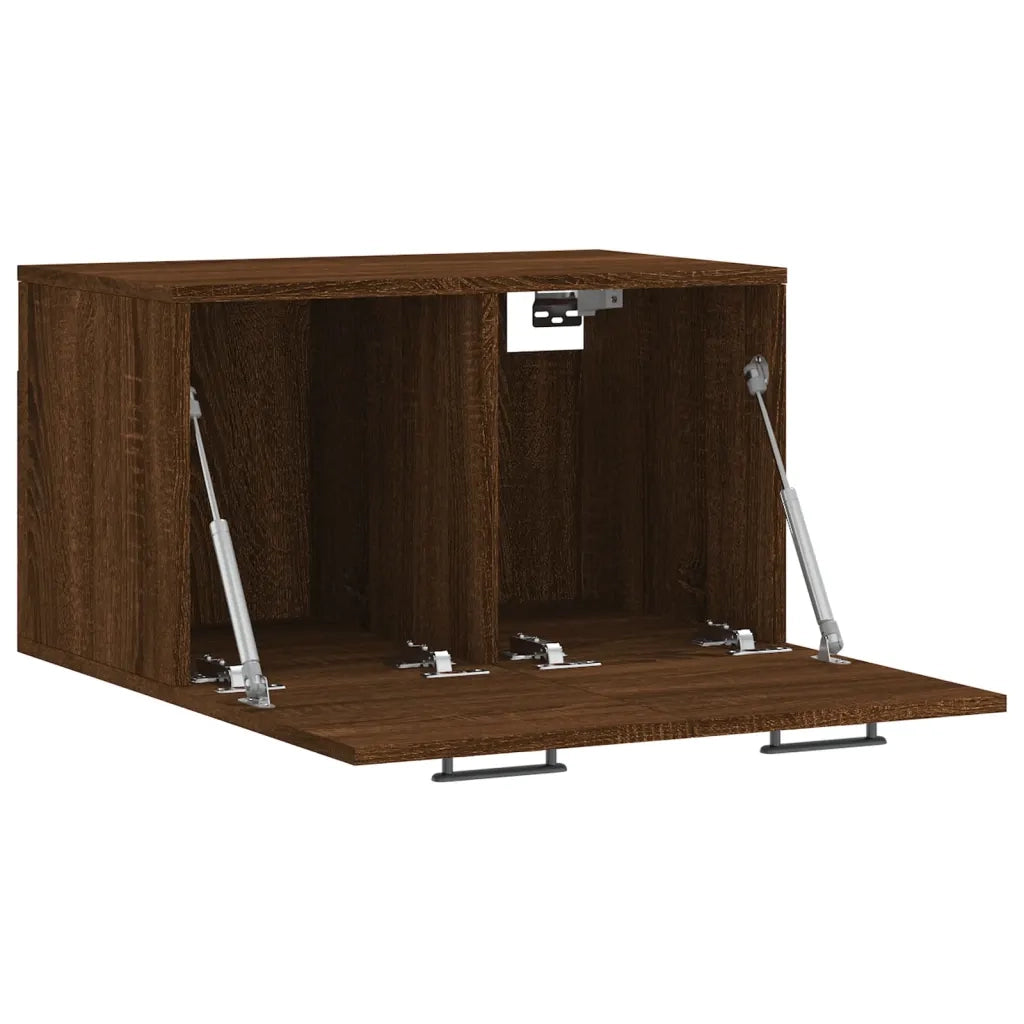 Armadietto a Muro | Mobile a Parete Rovere Marrone 60x36,5x35 cm Legno Multistrato