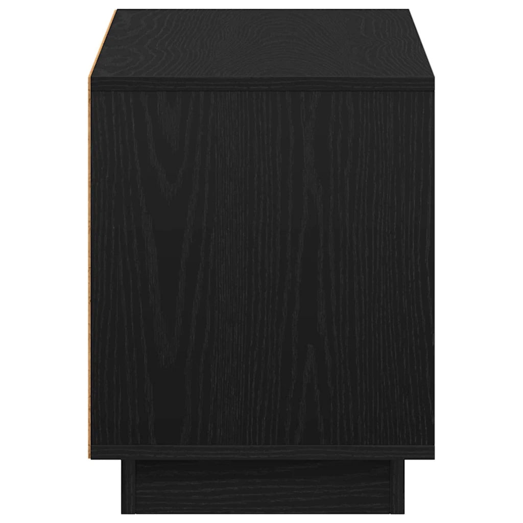Mobile TV Rovere Nero 102 x 35 x 45 cm Legno multistrato 881315