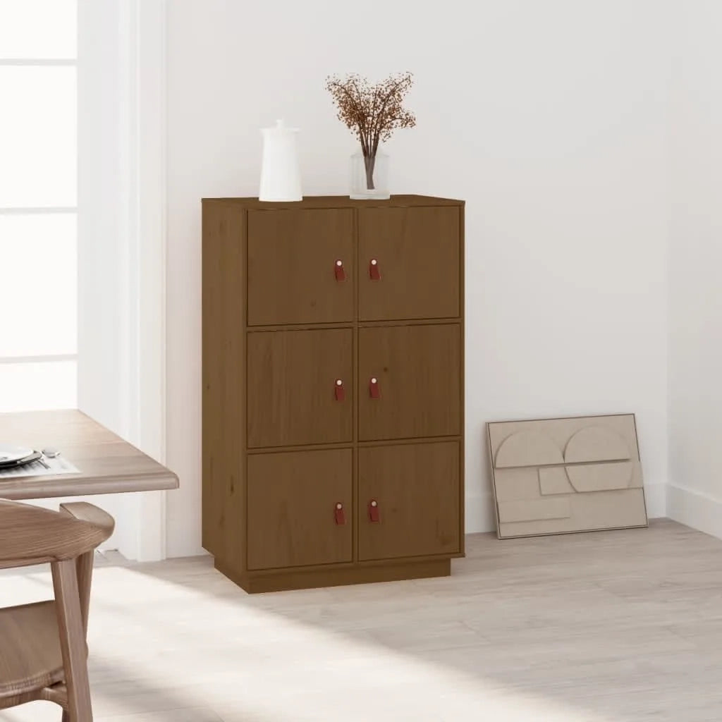Credenza ambra 67x40x108,5 cm in Legno Massello di Pino 820175