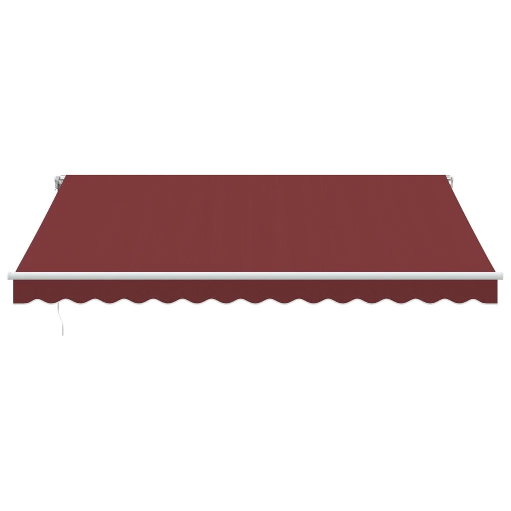 Tenda da Sole Retrattile Automatica con LED Bordò 400x350 cm 3214985