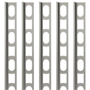 Profili in alluminio verniciato colore grigio cemento 113 a l per finitura parete proangle *** pezzi 5 pz, confezione 1