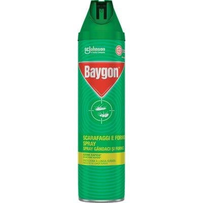 INSETTICIDA SCARAFAGGI E FORMICHE SPRAY BAYGON - ML 400- 12 pezzi
