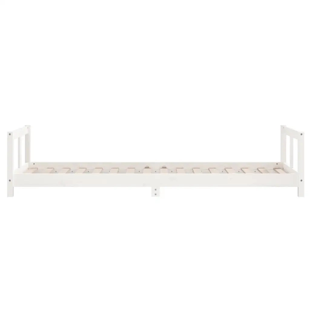 Giroletto per Bambini-Struttura Letto Bambini Bianco 90x200cm in Legno Massello di Pino 569720