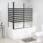 Box Doccia a Strisce 120x68x130 cm in Vetro Temperato cod mxl 51562