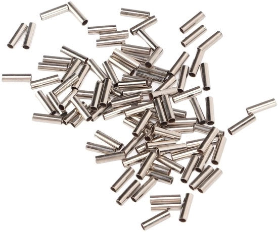 Connettore per cavo acquatico - 100 pezzi - Acciaio inossidabile - Corrosione resistente - Adattabile - Ideale per pescatori - Connettore per filo da pesca