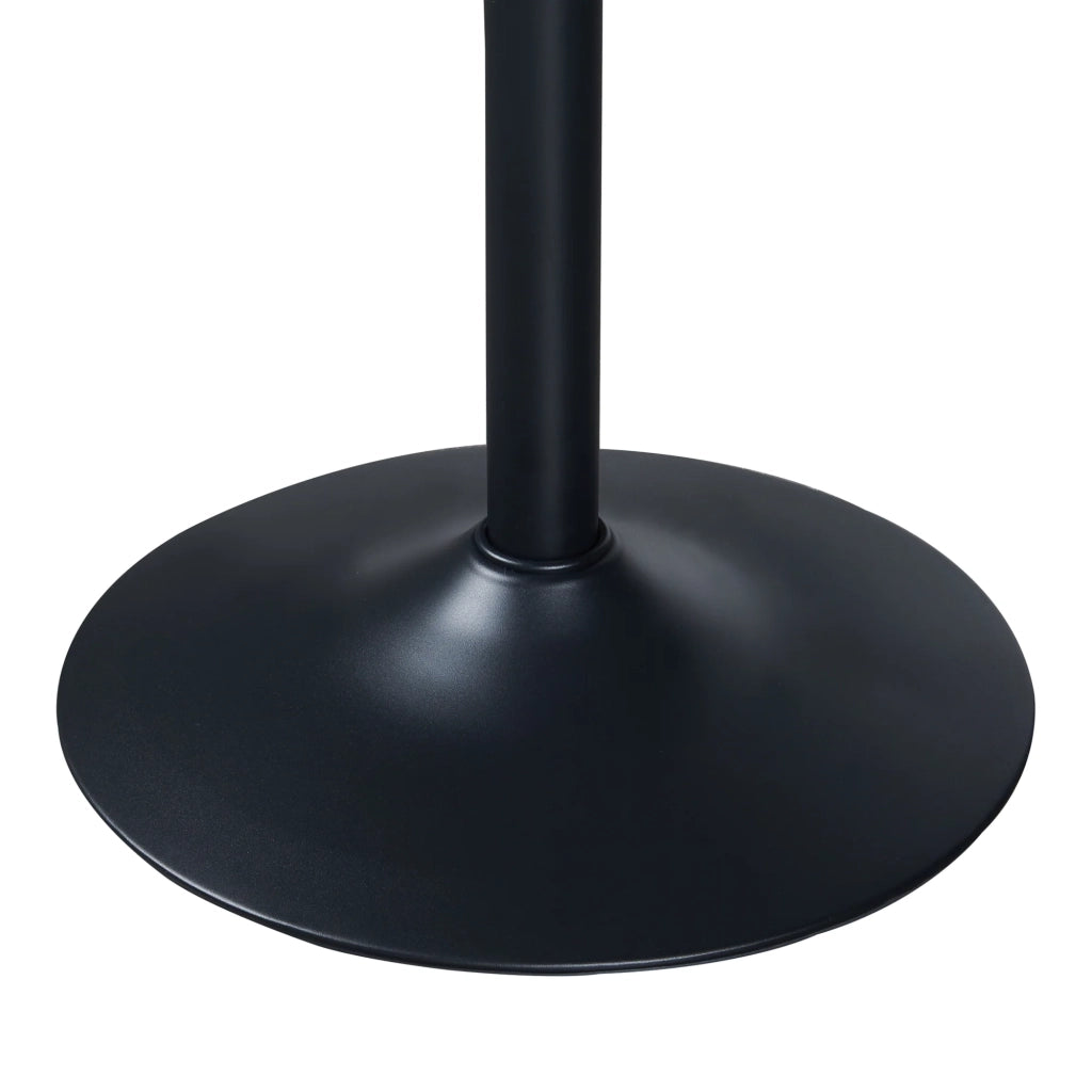 Tavolo alto rotondo 100 x 60 cm acciaio MDF nero 03_0011085