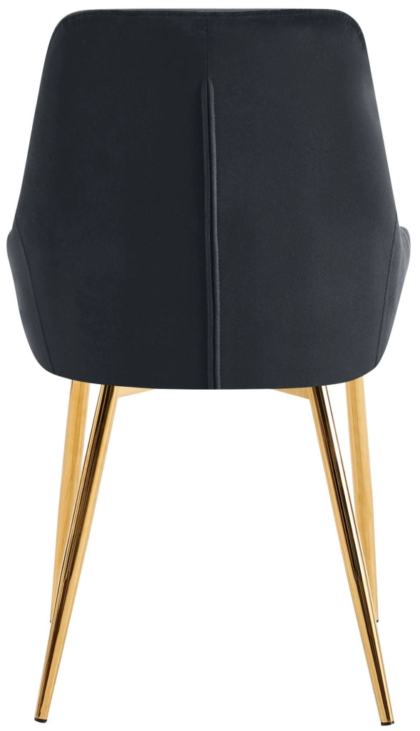 Set di 2 sedie da pranzo Elmira velluto oro 9