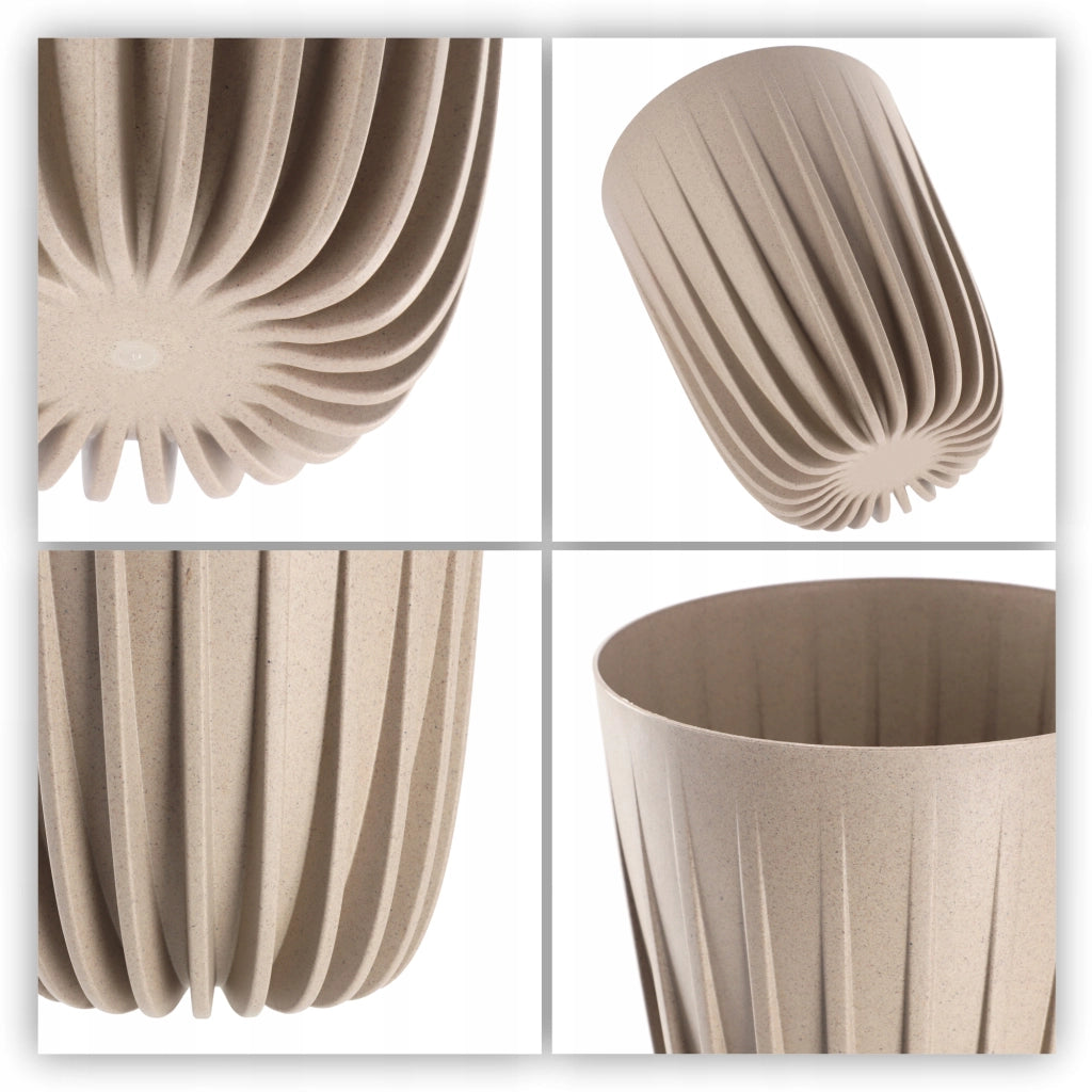Vaso da fiori KADAX con inserto, rotondo, 25x30 cm, con coperchio in plastica.