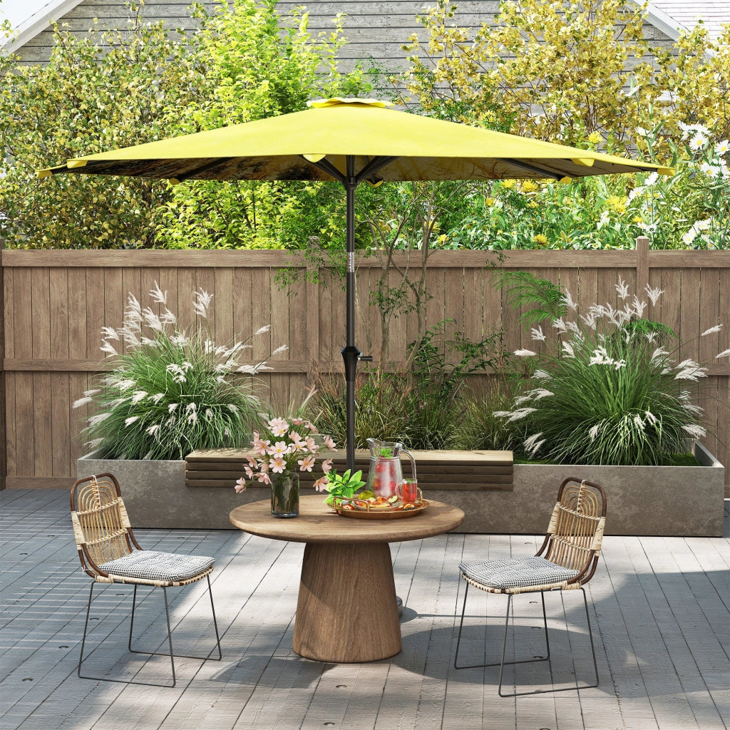 Ombrellone da giardino 300 cm ottagonale ¨C zephmum ¨C giallo con manovella