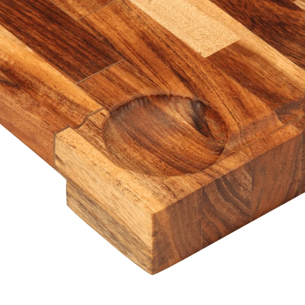 vidaXL Tagliere 30x21x4 cm in Legno Massello di Acacia