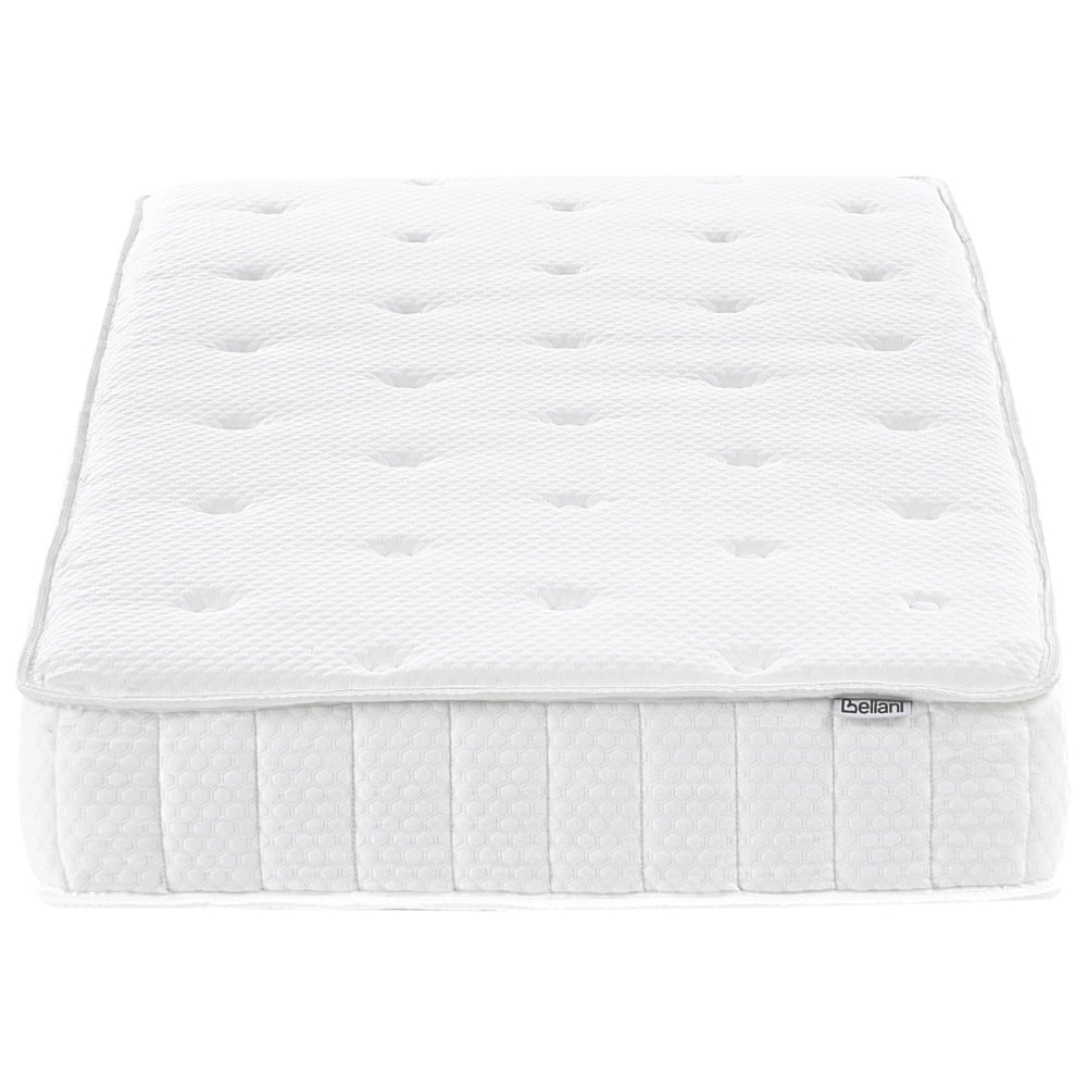 Materasso Bifacciale Tessuto Bianco Singolo 80 x 200 cm Medio Rigido
