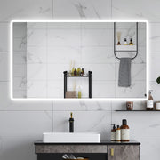 AICA Specchio da bagno  70 x 120 cm, dimmerabile, Blue tooth, Funzione Memoria, antiappannamento, 3 colori