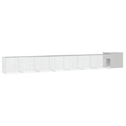 Gabbia per polli 800 x 91 x 100 cm acciaio zincato grigio 02_0041662