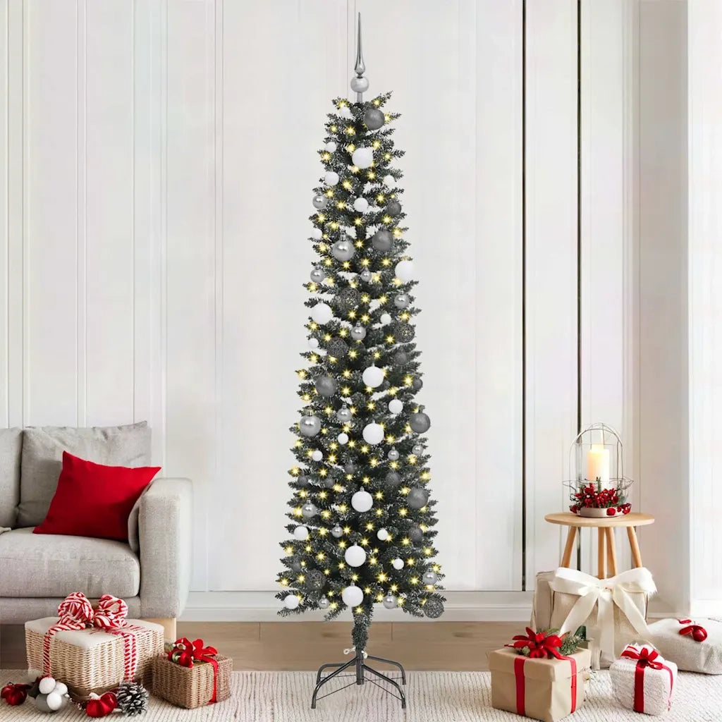 Albero di Natale artificiale con 300 LED Verde 210 cm