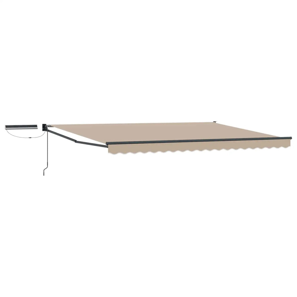 Tettuccio Elettrico Retrattile Beige e Antracite 4 × 3 m 3420152