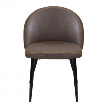 POLTRONA SISSY SEDUTA E SCHIENALE IN ECOPELLE CON STRUTTURA IN METALLO 50X50X76H CM OKX