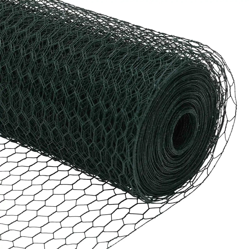 Recinzione Esagonale Verde 1 x 10 m PVC 42005346