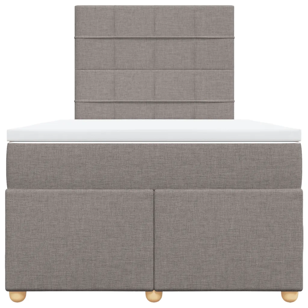 Giroletto a Molle con Materasso Tortora 120x200 cm in Tessuto 3293551