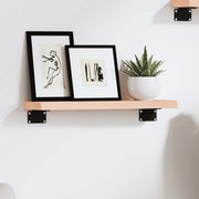 vidaXL Ripiano a Parete 40x10x2 cm Legno Massello Rovere Non Trattato