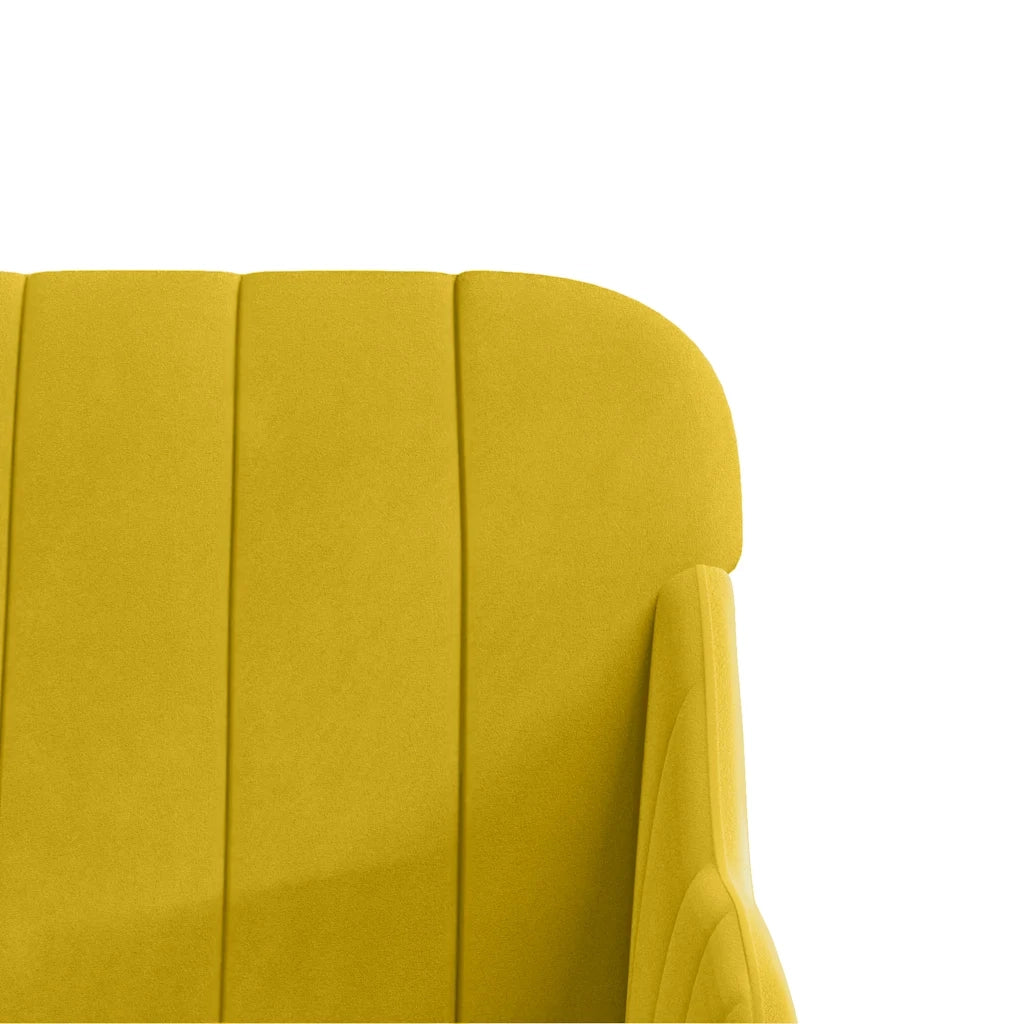 Panca Gialla 110x76x80 cm in Velluto 351470