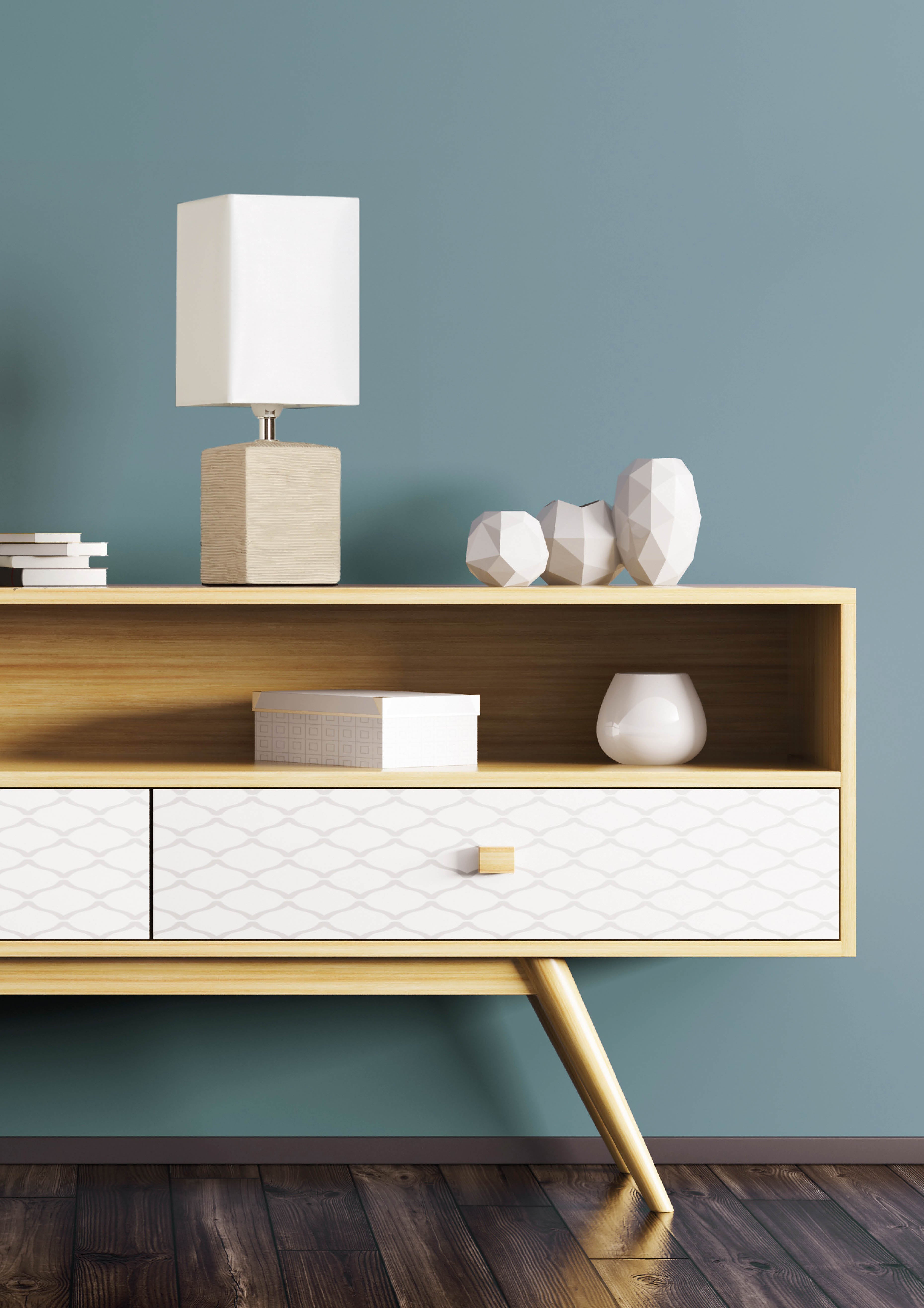 Lampada tavolo da Interno  E14 in Ceramica Bianco Anticato