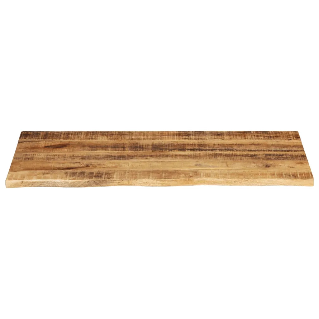 vidaXL Piano Tavolo 100x60x3,8 cm Bordi Vivi Legno di Mango Grezzo