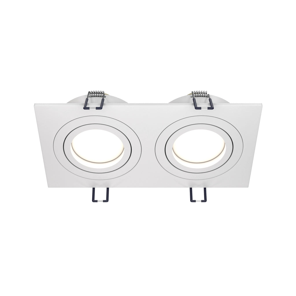 Maytoni Atom faretto incasso soffitto 2xGU10 bianco DL024-2-02W