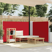 Tenda da Sole Laterale Retrattile-Tenda parasole per giardino Rossa 100x600 cm 853926