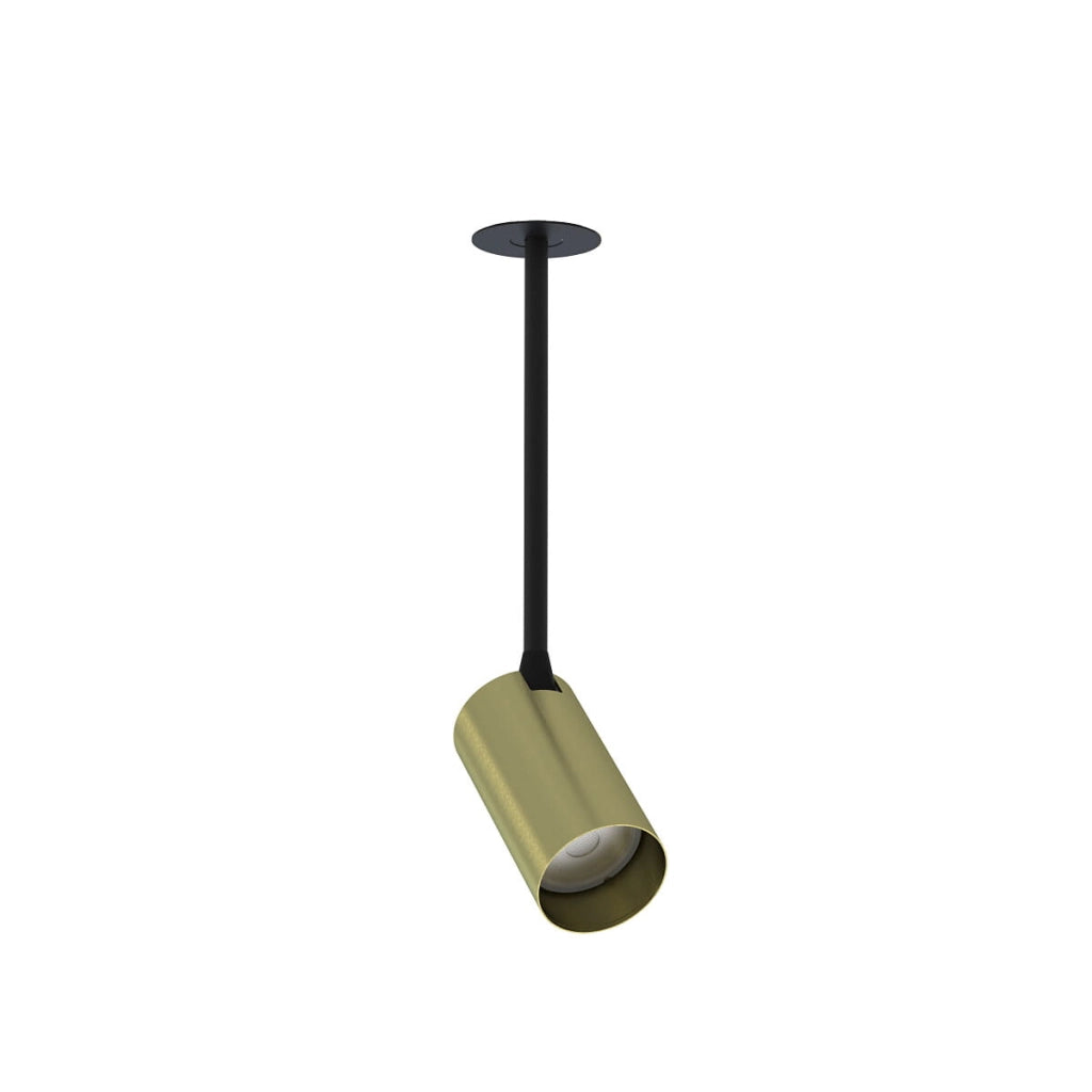 Nowodvorski MONO faretto incasso GU10 nero ottone LED