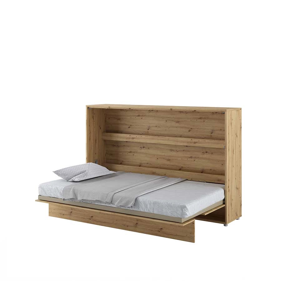 LETTO 05 120x200 ORIZZONTALE ROVERE ARTIGIANALE