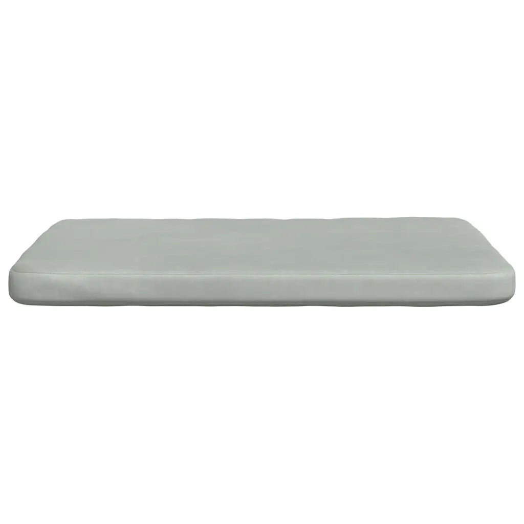 Cuscini per Seduta 4 pcs Grigio chiaro 40 x 40 x 3 cm Velluto