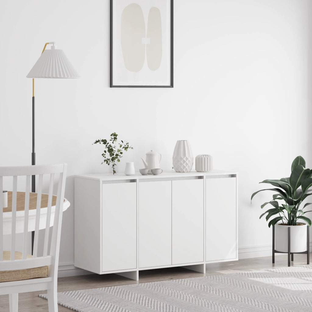 Credenza Bianca Bianca Legno Ingegnerizzato 120 x 41 x 75 cm