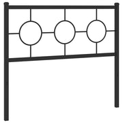 Testiera | Testata di Ricambio in Metallo Nero 100 cm
