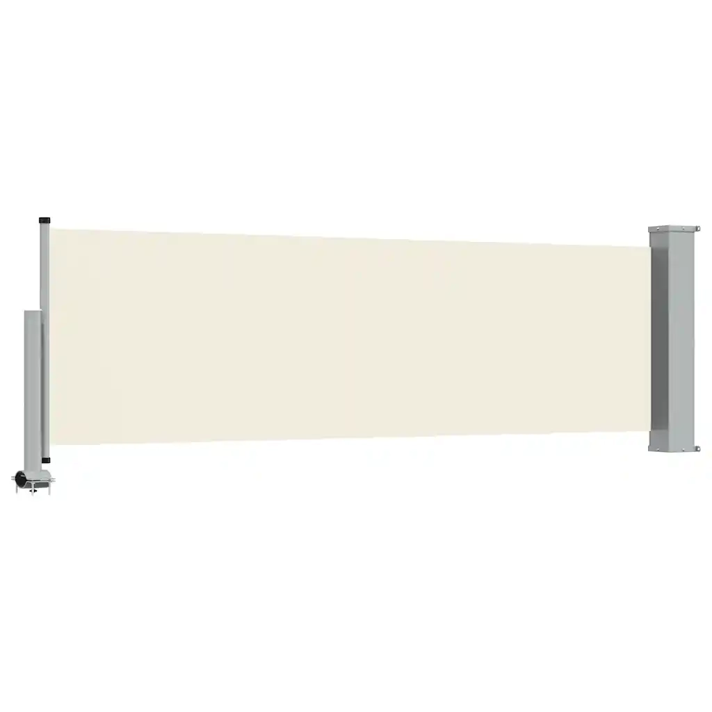 Tenda Laterale Retrattile per Patio 80x300 cm Crema