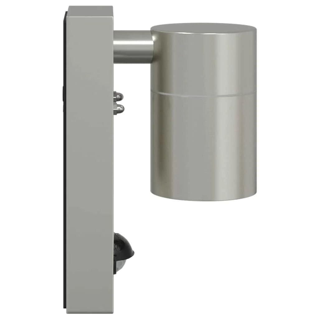Applique da esterno dal design moderno illuminazione efficiente 6,5 x 10,5 x 16 cm acciaio inox argento 02_0056533