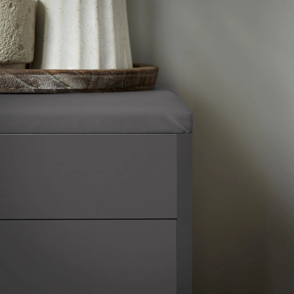 Scarpiera Ingresso Salvaspazio Slim – Panca Scarpiera da Ingresso con Contenitore Nascosto – Cassapanca Pieghevole per Corridoio o Camera da Letto – Grigio 60x30x50cm 120kg – FSR95-HG