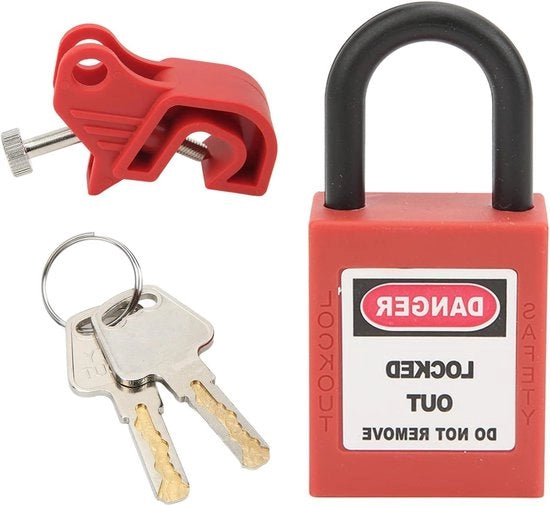 Dispositivo di interruzione di corrente con blocco - Cerniera in rame 25mm - Slitta in nylon - Blocco di sicurezza - Dimensioni piccole-medie - Interruttori di corrente - Duraturo - Professionale - Industriale - Sicurezza.