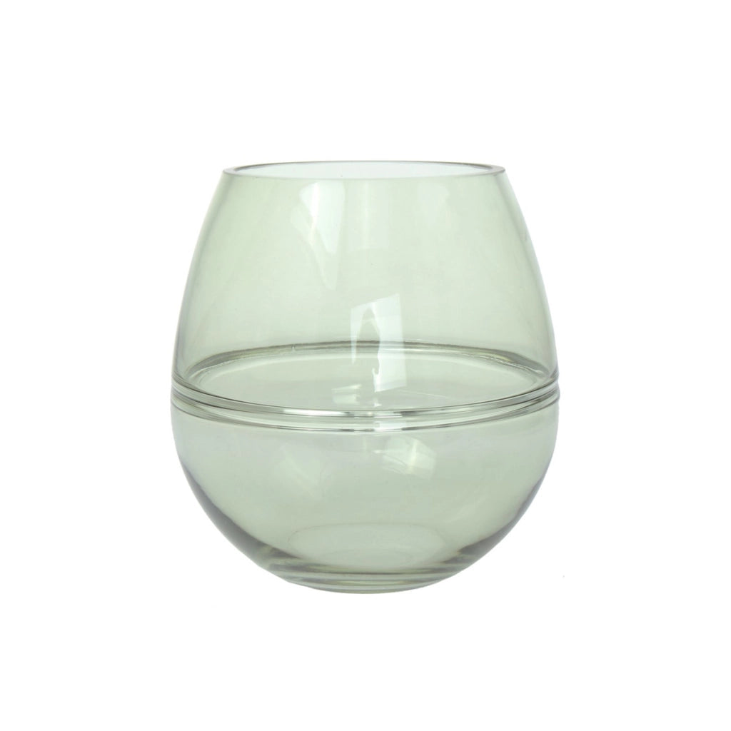 Vaso decorativo Sidney 500 in vetro soffiato verde