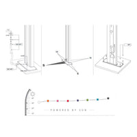 Doccia Solare da Giardino 25L Miscelatore e Lavapiedi Arkema Jolly S Champagne Bronze