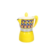CAFFETTIERA FILOMENA GIALLA 3 TAZZE ALLUMINIO