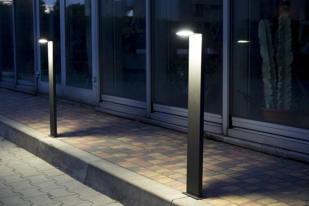 Paletto lampada da giardino LED 10W 58cm IP54 grigio
