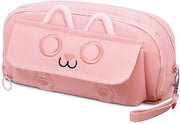 Etui per ragazze e ragazzi con 4 compartimenti, rilascio rapido e chiusura con raccordo, adatto per scuola, università, ufficio.