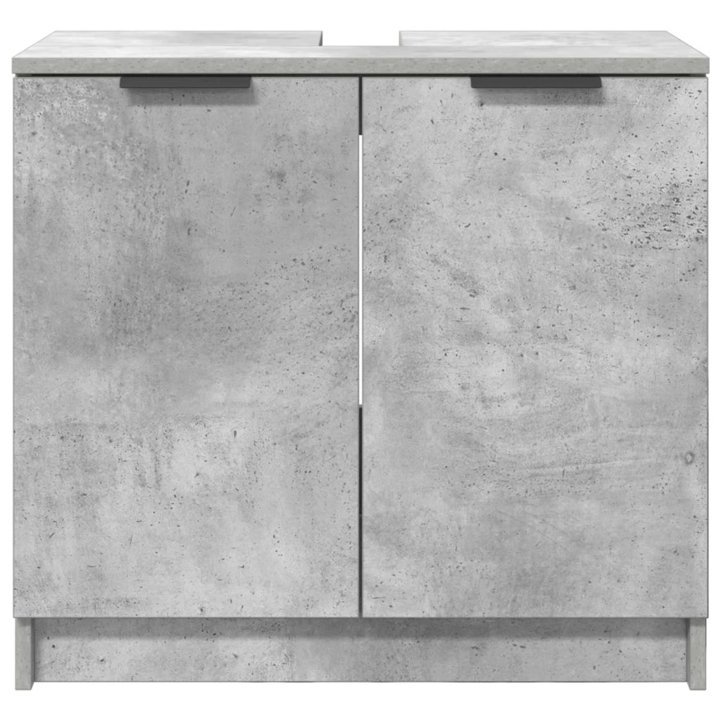 Mobile da Bagno con porta Grigio cemento 64,5 x 33,5 x 59 cm