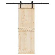 Kit di Binari per Porte Scorrevoli 183 cm Acciaio Nero 4009712