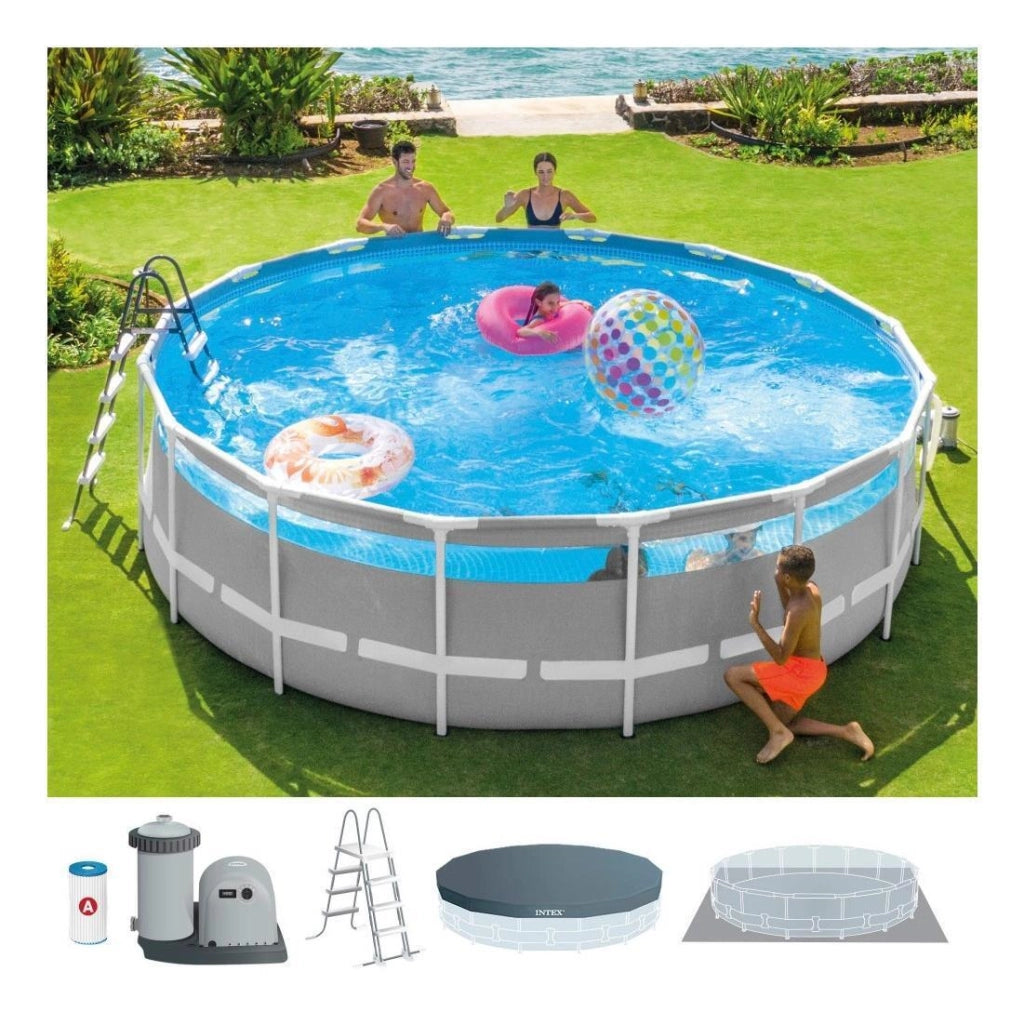 Intex 26364NP piscina fuori terra Piscina con bordi Piscina rettangolare 31805 L Grigio