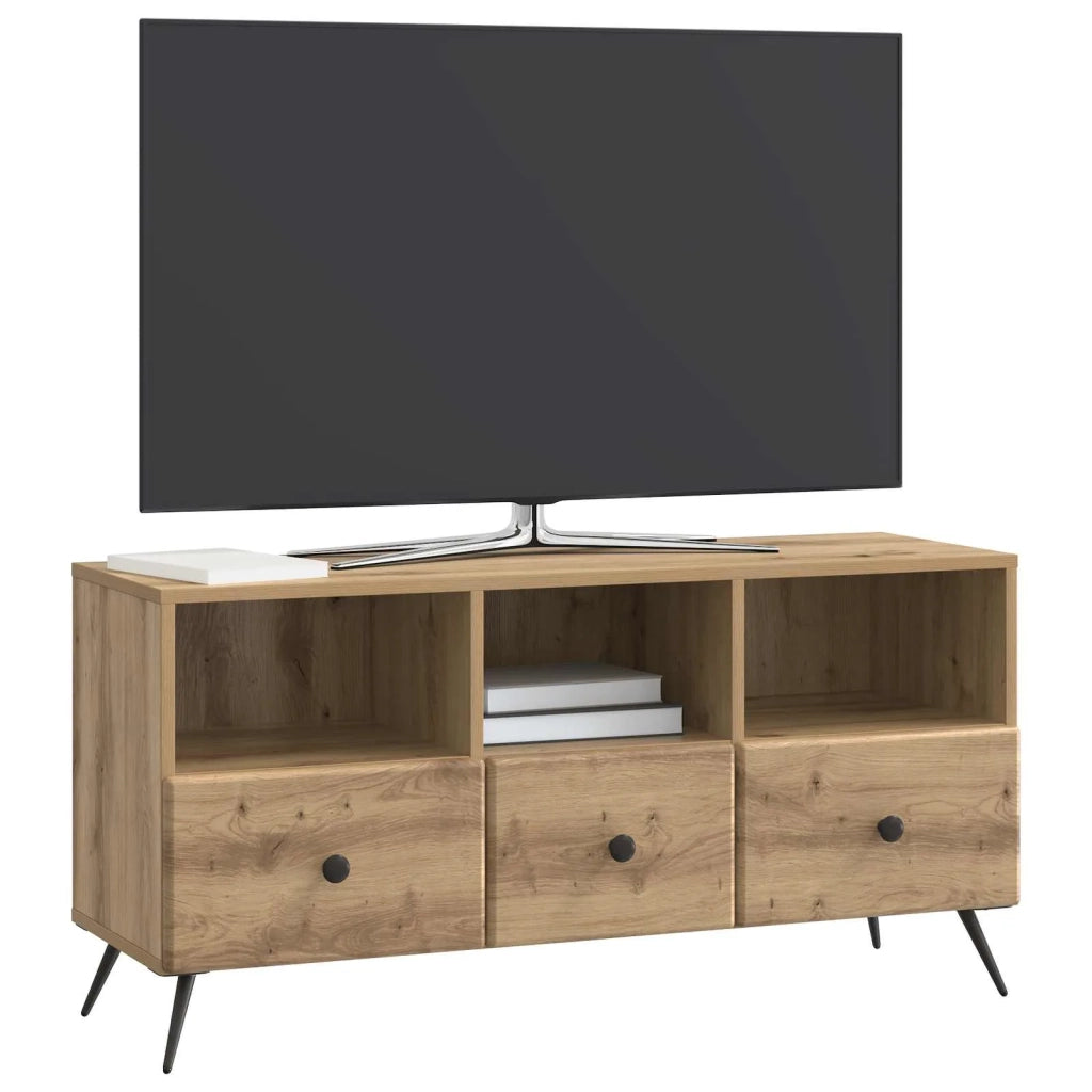 Mobile TV con cassetto Rovere Artigianale 102 x 34,5 x 50 cm