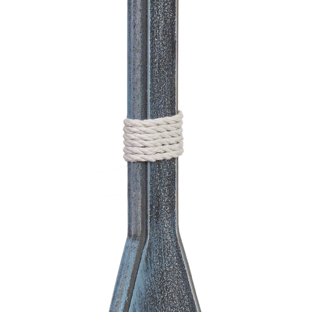 Figura decorativa a forma di remo in legno blu 17x2x97h cm