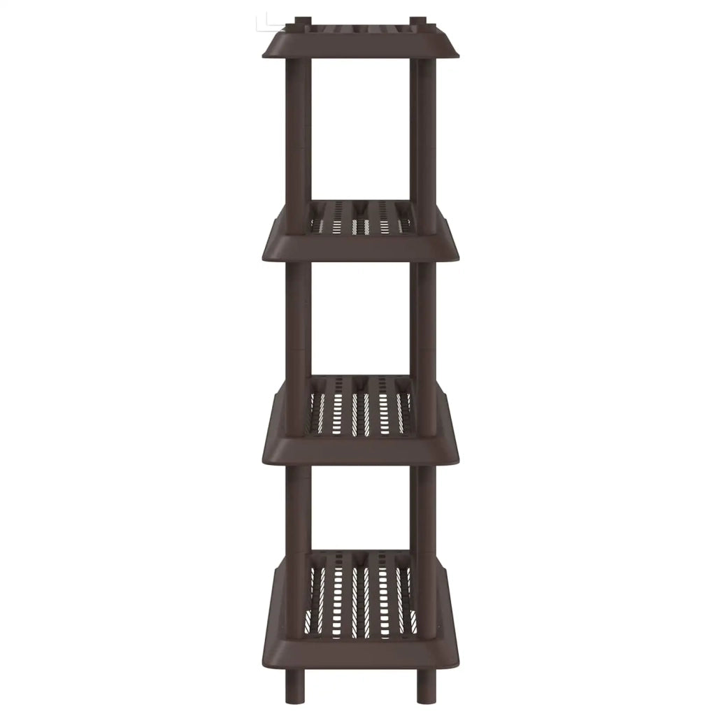 Unità di scaffalatura 4 livelli 100 x 40 x 136,5 cm PP Marrone 8011749